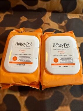 The Honey Pot Normal Feminine Wipes - Orange